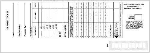 G-Series Deposit Ticket