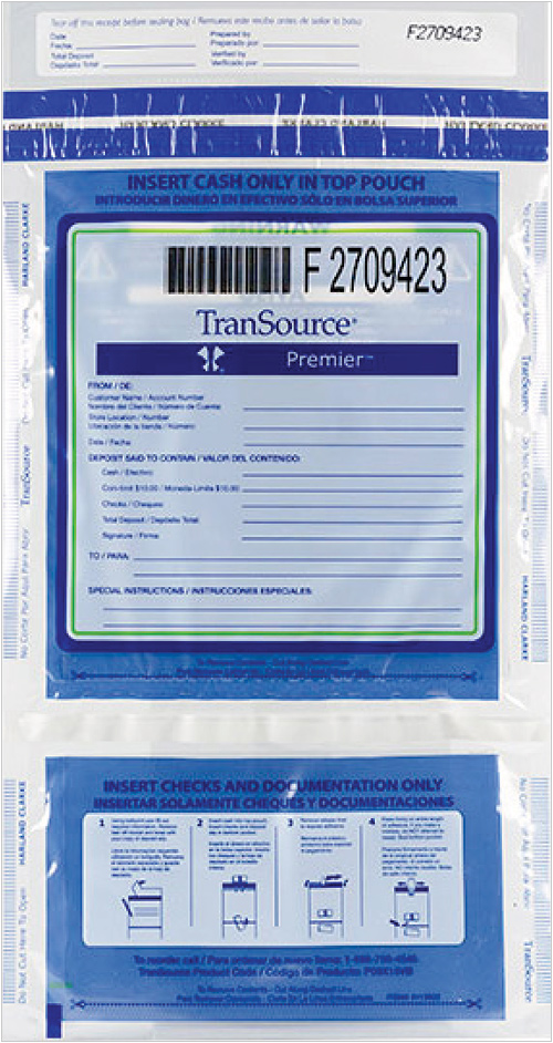 Premier 9x15 Vertical Dual Pocket - Blue Back