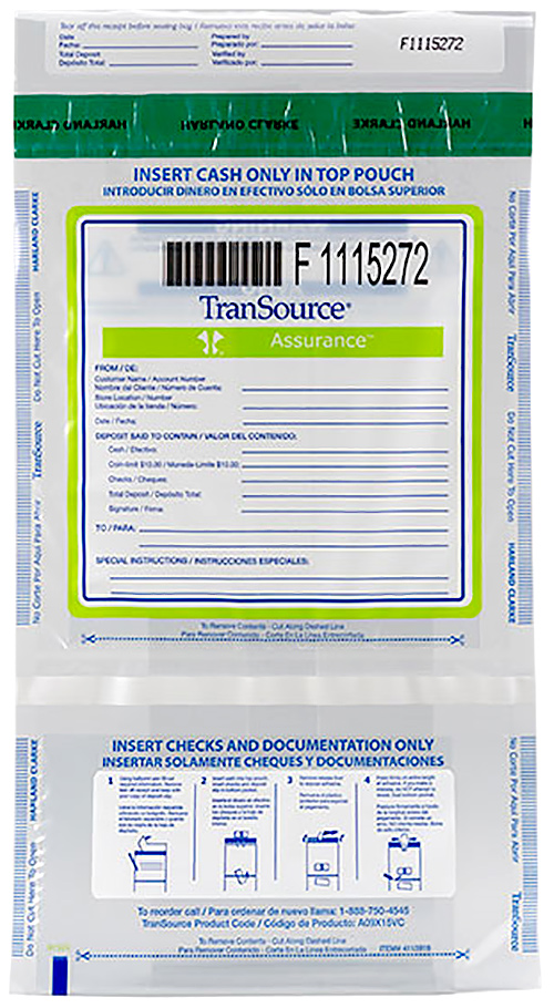 Assurance 9x15 Vertical Dual Pocket - Clear