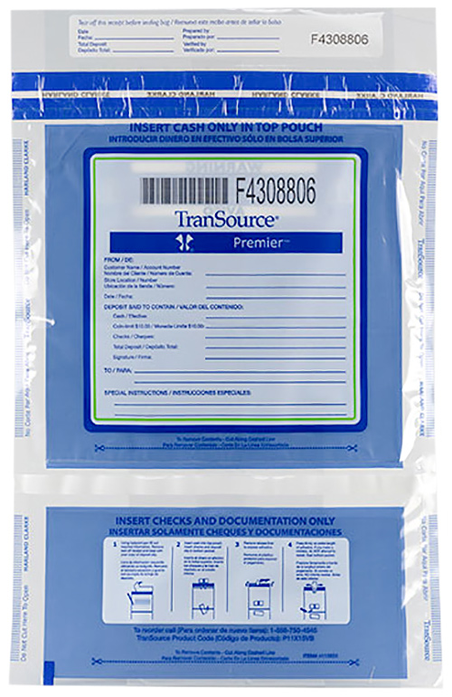Premier 11x15 Vertical Blue Pocket - Blue Back